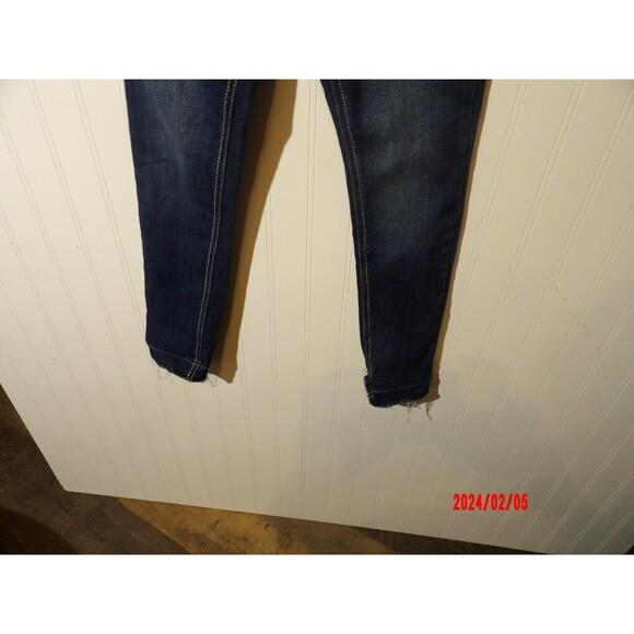 Vigoss Girls Jeans Size 8 Jagger Ankle Skinny Embroidered Medium‎ Wash Raw Hem - Picture 6 of 8
